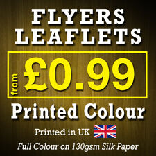 Used, A6 A5 A4 Flyers Leaflets Printed Full Colour Flyer Leaflet Printing 130gsm silk for sale  Shipping to South Africa