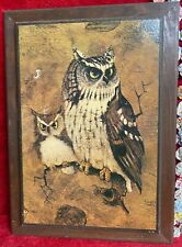 Vtg owl print for sale  Ellsinore