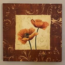 Floral poppy canvas for sale  Factoryville