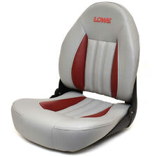 Lowe Boat Folding Fishing Seat | Gray Red Black 18 x 20 x 24 Inch for sale  Shipping to South Africa