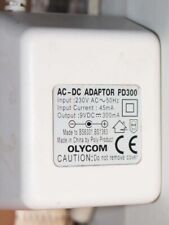 Used, AC/DC Adaptor 9VDC 12V 300mA - Current 45mA -  Input 230V AC 50HZ Charger for sale  GLASGOW