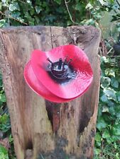 Upcycled red poppy for sale  NORWICH