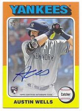 2024 Topps Heritage Real One Auto Austin Wells (#ROA-AW) Yankees RC for sale  Shipping to South Africa
