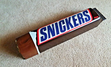 Letrero de exhibición de tienda de plástico Snickers barra de caramelo vintage 32""x7"" gigante grande 3D segunda mano  Embacar hacia Mexico