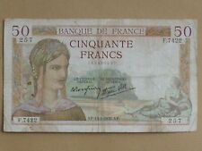Billet francs 1938 d'occasion  Chemillé