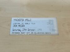 Iron Maiden Virtual XI World Tour Ticket Manchester Apollo 17th October 1998 comprar usado  Enviando para Brazil