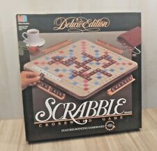 Used, Scrabble Deluxe Edition Game Turntable Rotating Board 4034 Complete 1989 Vintage for sale  Elkhart