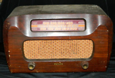 Usado, VINTAGE PHILCO TUBE "RÁDIO PADRÃO E TRANSMISSÃO, TAMPO DE MESA DE MADEIRA, #E71054, COMO ESTÁ comprar usado  Enviando para Brazil