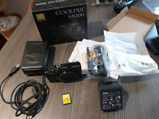 Nikon COOLPIX S8200 16.1MP Digital Camera Black 4GB SD CARD some gum missing for sale  Shipping to South Africa