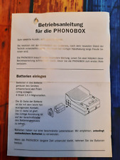Inmedia phonobox bedienungsanl gebraucht kaufen  Kücknitz