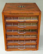 Vintage Perivale Sewing Silk Haberdashery Shop Counter 6 Drawer Display Cabinet for sale  Shipping to South Africa