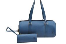 Używany, Autentyczna torebka sufflot Louis Vuitton Epi niebieska M52225 LV 0897I na sprzedaż  Wysyłka do Poland