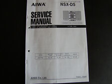 Esquema manual de servicio AIWA NSX-D5 segunda mano  Embacar hacia Argentina