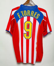 Camiseta deportiva Torres #9 del Atlético de Madrid 2004/05 para casa manga corta XL segunda mano  Embacar hacia Argentina