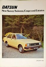 Datsun sunny brochure for sale  BIGGLESWADE