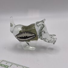 Handmade Ngwenya Art Glass Warthog -Kingdom of Swaziland Figurine Clear Fast 🚢, used for sale  Shipping to South Africa