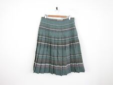 Edinburgh Woollen Mill Tartan Check Wool Scottish Kilt Womens Skirt W34" L29" for sale  Shipping to South Africa