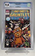 Infinity Guantlet #1 CGC 9.8 Thanos Avengers Starlin / Perez 1991 PÁGINA BRANCA comprar usado  Enviando para Brazil