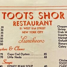 1950s toots shor for sale  Cary