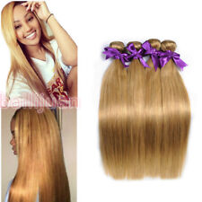 1/2/3/4 Bundles #27 Blonde Straight Hair Bundles Remy Brazilian Human Hair Weave for sale  Shipping to South Africa