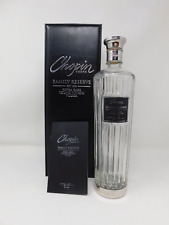 750 ml Botella de Vodka Chopin Family Reserve vacía y folleto sin enjuagar segunda mano  Embacar hacia Argentina