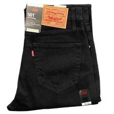 Calça jeans masculina Levis® 501 ajuste original perna reta NOVO PRETO, usado comprar usado  Enviando para Brazil