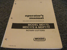 Usado, Cortadores rotativos Woods MD172 MDC172 MDP172 manual de manutenção do operador de serviço comprar usado  Enviando para Brazil