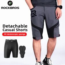 ¡Pantalones cortos de bicicleta acolchados ajustables de 2 piezas Rockbros para senderismo y ciclismo talla Med! segunda mano  Embacar hacia Argentina