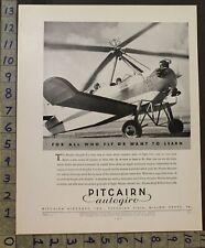 1932 aviation autogyro for sale  Branch