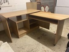 Wooden shape desk for sale  MILTON KEYNES