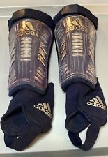 Protetores de tornozelo e canela azul futebol juvenil Adidas tamanho M, usado comprar usado  Enviando para Brazil