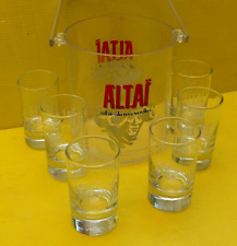 VODKA ALTAI / 6 verres mini et le Seau a  glaçons  /  groupe RICARD d'occasion  Palaiseau