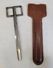 Vintage Hoffritz Long Shears Scissors 9.25" Long Leather Sheath, used for sale  New Hampton
