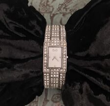 Reloj de pulsera D&G Dolce Gabbana para mujer dama con diamantes que funciona segunda mano  Embacar hacia Argentina