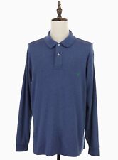 Camisa polo masculina manga longa Ralph Lauren XLT azul rugby algodão grande e alto comprar usado  Enviando para Brazil
