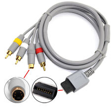 6FT S-AV TV Audio Video RCA Composite Adapter Cable Cord For Nintendo Wii/ Wii U for sale  Shipping to South Africa