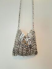 Silver Sparkle Design Metal Bag Style Paco Rabanne comprar usado  Enviando para Brazil