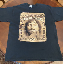 Camiseta Country Vintage Anos 2000 Waylon Jennings Notorious Outlaw Wanted Poster Tamanho XL comprar usado  Enviando para Brazil