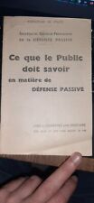 Livret defense passive d'occasion  Paris XVII