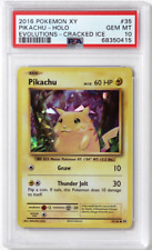 Usado, 2016 Pokemon XY Evolutions Theme Deck # 35 Pikachu Cracked Ice Holo PSA 10 cartas! comprar usado  Enviando para Brazil