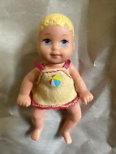 Mattel 2001 Barbie Barbie’s Sister Baby Krissy 2” Articulated Doll Blonde Hair for sale  Shipping to South Africa