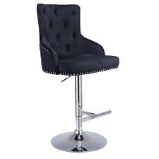 Black velvet barstool for sale  Shipping to Ireland