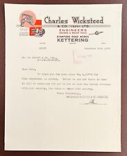 1935 Charles Wicksteed & Co., Engenheiros, Stamford Street, Carta Kettering, usado comprar usado  Enviando para Brazil