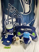 Used, Seattle Seahawks Lot!  Large 18" Mascot Pillow Pet- Blue- NFL  and other items! for sale  Shipping to South Africa