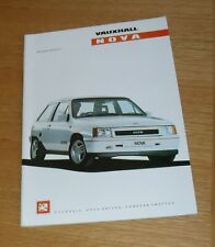 Vauxhall nova brochure for sale  SOUTHAMPTON