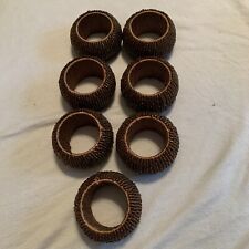 Brown beaded napkin for sale  Shipping to Ireland