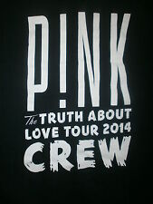 Camiseta Pink Concert Crew Truth About Love Tour 2014 Alecia Moore Preta Adulto GG comprar usado  Enviando para Brazil