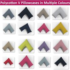 Plain Dyed V Shaped Pillowcases Polycotton Back, Neck Nursing Support Cases Only for sale  Shipping to South Africa