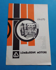 Pubblicita 1968 lombardini usato  Roma