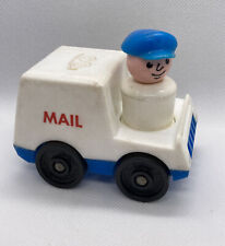 Vintage Fisher Price Little People Mail Truck com Corpo de Madeira Carteiro Transportador de Correio comprar usado  Enviando para Brazil